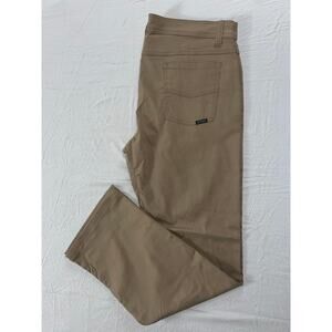 Prana Slim Fit Jean Style Stretch Nylon Brion Chino Pants. Men's 36X32, EUC!!